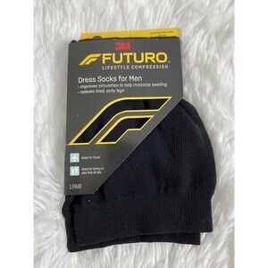 3M Futuro Dress Socks Men Size XL Compression 20-30 mmHg Travel Circulation